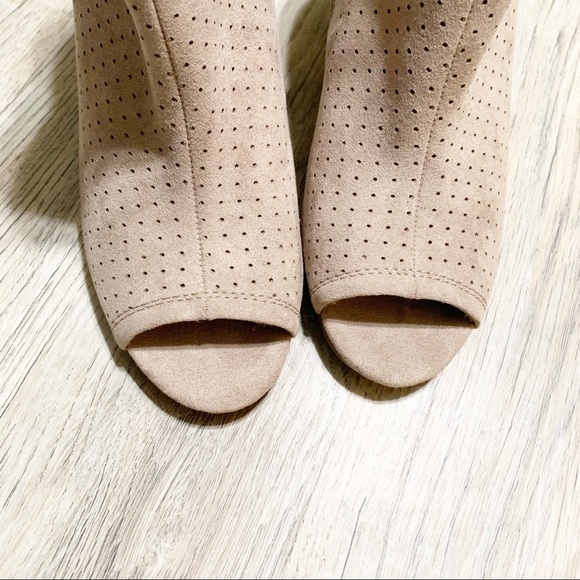 COPY - Old navy taupe peep toe heel booties - Picture 4 of 4